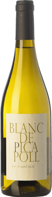 9,95 € Envio grátis | Vinho branco Mas de Sant Iscle Blanc D.O. Pla de Bages Catalunha Espanha Picapoll Garrafa 75 cl