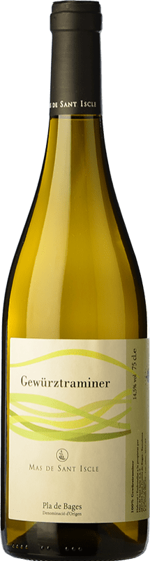 9,95 € Spedizione Gratuita | Vino bianco Mas de Sant Iscle D.O. Pla de Bages Catalogna Spagna Gewürztraminer Bottiglia 75 cl