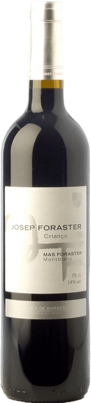 15,95 € Бесплатная доставка | Красное вино Josep Foraster Criança Crianza — Крианса D.O. Conca de Barberà Каталония Испания Tempranillo — Темпранильо, Syrah — Сира, Cabernet Sauvignon — Каберне Совиньон Бутылка 75 cl