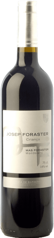 16,95 € Free Shipping | Red wine Josep Foraster Criança Aged D.O. Conca de Barberà Catalonia Spain Tempranillo, Syrah, Cabernet Sauvignon Bottle 75 cl