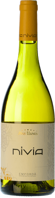 15,95 € Free Shipping | White wine Mas Llunes Nívia Crianza D.O. Empordà Catalonia Spain Samsó, Grenache White Bottle 75 cl