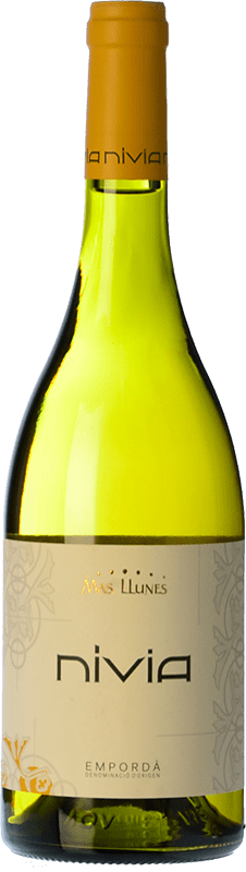 15,95 € Free Shipping | White wine Mas Llunes Nívia Aged D.O. Empordà Catalonia Spain Samsó, Grenache White Bottle 75 cl