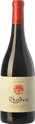18,95 € Free Shipping | Red wine Mas Llunes Rhodes Aged D.O. Empordà Catalonia Spain Syrah, Samsó Bottle 75 cl
