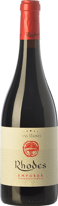 18,95 € Free Shipping | Red Wine Mas Llunes Rhodes Crianza — Aged D.O. Empordà Catalonia Spain Syrah — Shiraz, Samsó Bottle 75 cl
