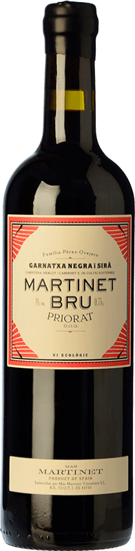 29,95 € Free Shipping | Red wine Mas Martinet Bru Aged D.O.Ca. Priorat Catalonia Spain Syrah, Grenache Bottle 75 cl