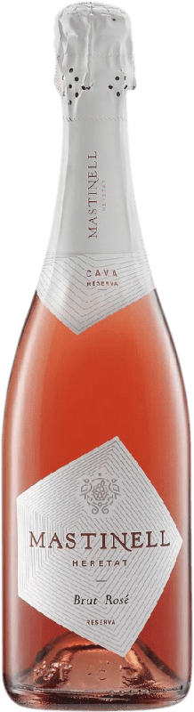 19,95 € Бесплатная доставка | Розовое игристое MasTinell Rosé брют Резерв D.O. Cava Каталония Испания Trepat бутылка 75 cl