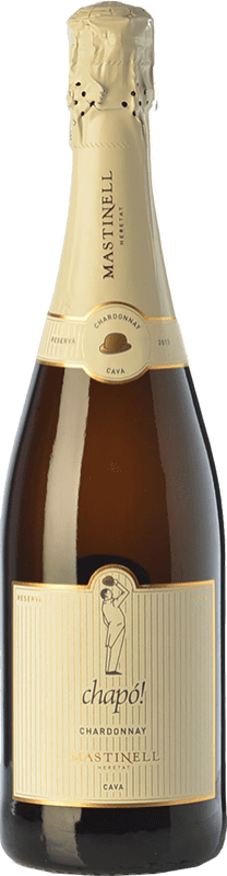 18,95 € Free Shipping | White Sparkling Wine MasTinell Chapó D.O. Cava Catalonia Spain Chardonnay Eco — Organic Bottle 75 cl