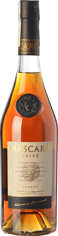 23,95 € Envio grátis | Brandy Conhaque Mascaró Coleção Privada D.O. Penedès Catalunha Espanha 70 cl