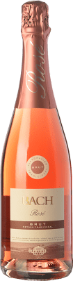 6,95 € 免费送货 | 玫瑰气泡酒 Bach Rosé 香槟 年轻的 D.O. Cava 加泰罗尼亚 西班牙 Grenache, Monastrell, Pinot Black 瓶子 75 cl
