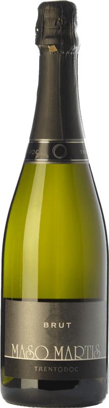 26,95 € 送料無料 | 白スパークリングワイン Maso Martis Brut D.O.C. Trento トレンティーノ イタリア Pinot Black, Chardonnay ボトル 75 cl