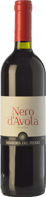 12,95 € 免费送货 | 红酒 Masseria del Feudo I.G.T. Terre Siciliane 西西里岛 意大利 Nero d'Avola 瓶子 75 cl