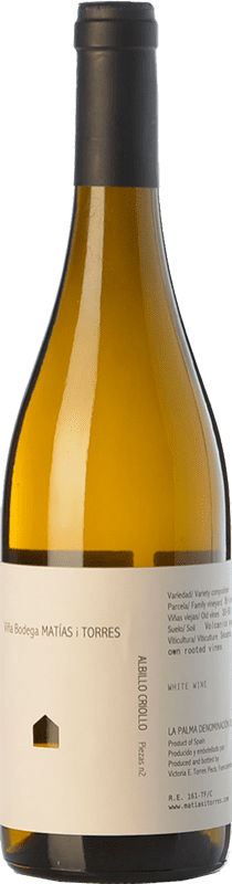 23,95 € 免费送货 | 白酒 Matías i Torres D.O. La Palma 加那利群岛 西班牙 Albillo Criollo 瓶子 75 cl