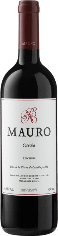 44,95 € Spedizione Gratuita | Vino rosso Mauro Crianza I.G.P. Vino de la Tierra de Castilla y León Castilla y León Spagna Tempranillo, Syrah Bottiglia 75 cl