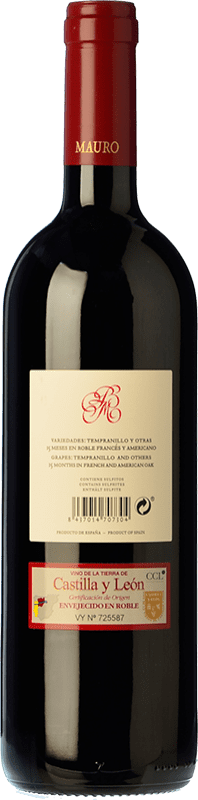 27,95 € Free Shipping | Red wine Mauro Crianza I.G.P. Vino de la Tierra de Castilla y León Castilla y León Spain Tempranillo, Syrah Bottle 75 cl