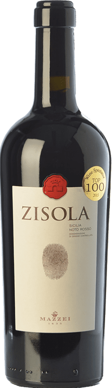 17,95 € Free Shipping | Red wine Mazzei Zisola I.G.T. Terre Siciliane Sicily Italy Nero d'Avola Bottle 75 cl