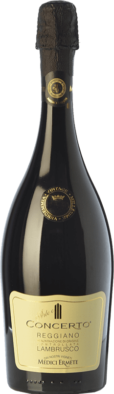 13,95 € Free Shipping | Red wine Medici Ermete Lambrusco Concerto D.O.C. Reggiano Emilia-Romagna Italy Lambrusco Salamino Bottle 75 cl