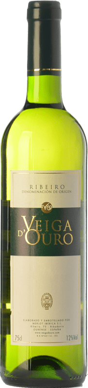 7,95 € Envoi gratuit | Vin Blanc Merlot Ibérica Veiga d'Ouro D.O. Ribeiro Galice Espagne Torrontés, Godello, Treixadura, Albariño — Albarinho Bouteille 75 cl