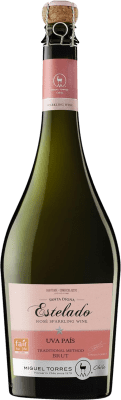 19,95 € 免费送货 | 玫瑰气泡酒 Miguel Torres Santa Digna Estelado Rosé 香槟 I.G. Valle Central 中央谷地 智利 Tempranillo 瓶子 75 cl