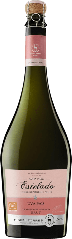 19,95 € Envoi gratuit | Vin Mousseux Rosé Miguel Torres Santa Digna Estelado Brut Rosé Réserve I.G. Valle Central Vallée centrale Chili Tempranillo Bouteille 75 cl
