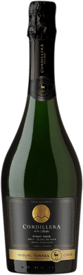 29,95 € Free Shipping | White sparkling Miguel Torres Cordillera Brut Aged I.G. Valle Central Central Valley Chile Pinot Black Bottle 75 cl