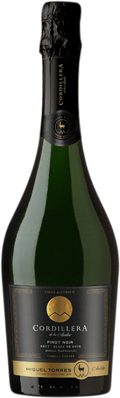 22,95 € Spedizione Gratuita | Spumante Bianco Miguel Torres Cordillera Brut Crianza — Invecchiato in Botte I.G. Valle Central Central Valley Chile Pinot Nero Bottiglia 75 cl