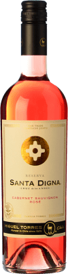 10,95 € Kostenloser Versand | Rosé-Wein Miguel Torres Santa Digna Jung I.G. Valle Central Zentrales Tal Chile Cabernet Sauvignon Flasche 75 cl