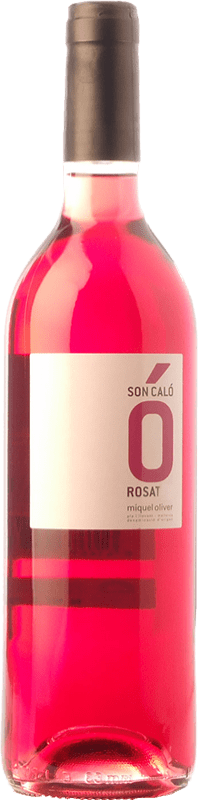 7,95 € Kostenloser Versand | Rosé-Wein Miquel Oliver Son Caló Rosat D.O. Pla i Llevant Balearen Spanien Tempranillo, Callet, Fogoneu Flasche 75 cl