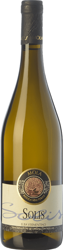 19,95 € Envio grátis | Vinho branco Mola Solis D.O.C. Elba Tuscany Itália Vermentino Garrafa 75 cl