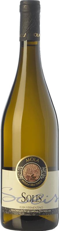 13,95 € Envío gratis | Vino blanco Mola Solis D.O.C. Elba Toscana Italia Vermentino Botella 75 cl