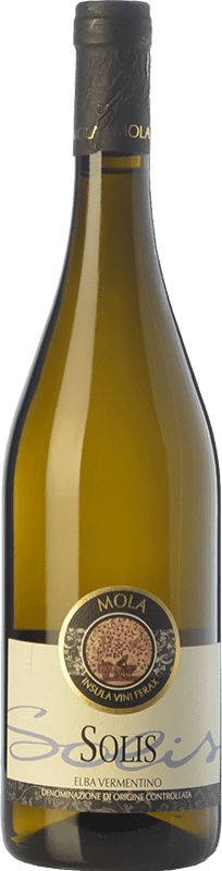 19,95 € Kostenloser Versand | Weißwein Mola Solis D.O.C. Elba Toskana Italien Vermentino Flasche 75 cl