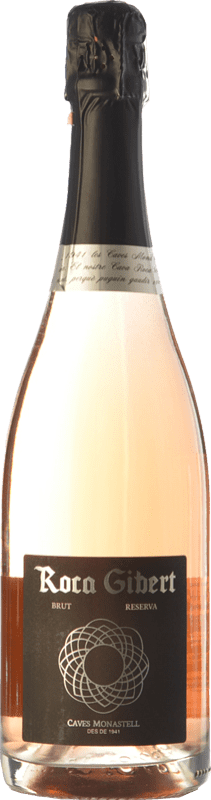 10,95 € Бесплатная доставка | Розовое игристое Monastell Roca Gibert Rosat Pàl·lid брют D.O. Cava Каталония Испания Pinot Black бутылка 75 cl