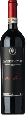 13,95 € Spedizione Gratuita | Vino rosso Montalbera Lequilibrio D.O.C. Barbera d'Asti Piemonte Italia Barbera Bottiglia 75 cl