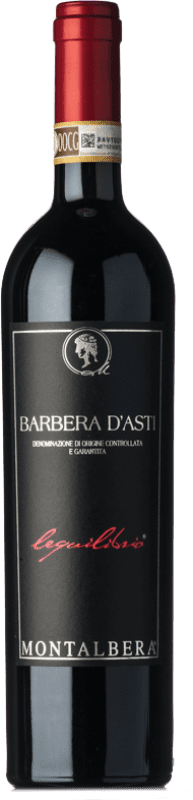 13,95 € Spedizione Gratuita | Vino Rosso Montalbera Lequilibrio D.O.C. Barbera d'Asti Piemonte Italia Barbera 75 cl