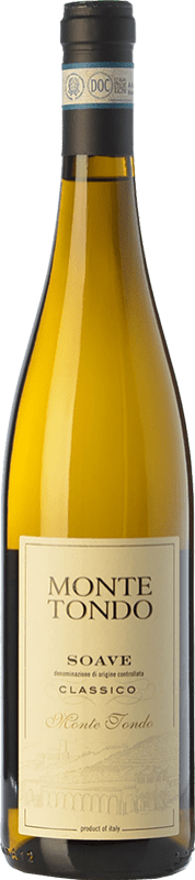 11,95 € Spedizione Gratuita | Vino bianco Monte Tondo D.O.C.G. Soave Classico Veneto Italia Garganega, Trebbiano di Soave Bottiglia 75 cl