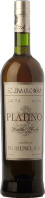 26,95 € Envio grátis | Vinho fortificado Moreno Solera Olorosa Platino D.O. Montilla-Moriles Andaluzia Espanha Pedro Ximénez Garrafa 75 cl