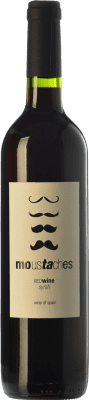 10,95 € Free Shipping | Red wine Moustaches Young D.O. Sierras de Málaga Andalusia Spain Syrah Bottle 75 cl