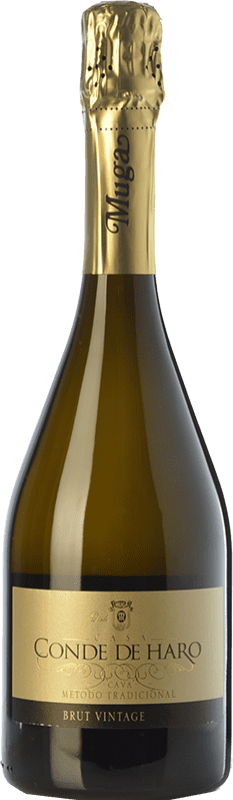 19,95 € 送料無料 | 白スパークリングワイン Muga Conde de Haro Vintage Brut D.O. Cava カタロニア スペイン Viura, Malvasía ボトル 75 cl