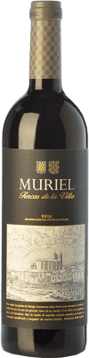 15,95 € Envio grátis | Vinho tinto Muriel Fincas de la Villa Reserva D.O.Ca. Rioja La Rioja Espanha Tempranillo Garrafa 75 cl