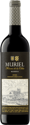 16,95 € Envio grátis | Vinho tinto Muriel Fincas de la Villa Reserva D.O.Ca. Rioja La Rioja Espanha Tempranillo Garrafa 75 cl