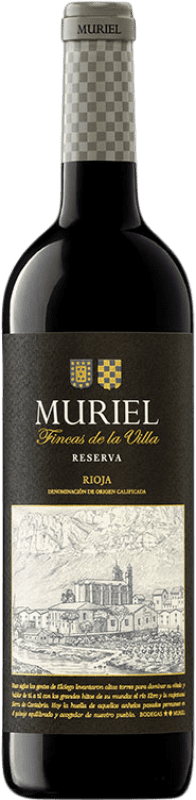 17,95 € Envio grátis | Vinho tinto Muriel Fincas de la Villa Reserva D.O.Ca. Rioja La Rioja Espanha Tempranillo Garrafa 75 cl