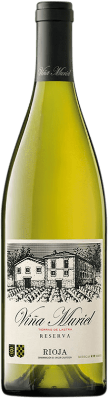 14,95 € Envio grátis | Vinho branco Muriel Viña Reserva D.O.Ca. Rioja La Rioja Espanha Viura Garrafa 75 cl