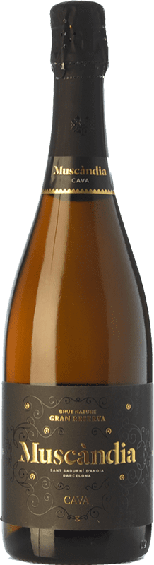 16,95 € Envoi gratuit | Vin Mousseux Blanc Muscàndia Grande Réserve D.O. Cava Catalogne Espagne Macabeo — Macabeu, Xarel·lo, Parellada Bouteille 75 cl