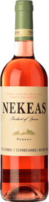 8,95 € Envío gratis | Vino Rosado Nekeas Lágrima Joven D.O. Navarra Navarra España Garnacha, Cabernet Sauvignon 75 cl