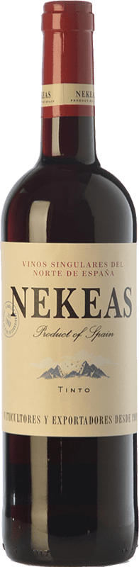 4,95 € Free Shipping | Red wine Nekeas Tempranillo-Merlot Joven D.O. Navarra Navarre Spain Tempranillo, Merlot Bottle 75 cl