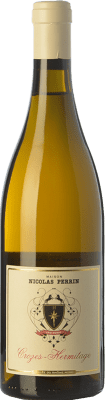 23,95 € Spedizione Gratuita | Vino bianco Nicolas Perrin Blanc Crianza A.O.C. Crozes-Hermitage Rhône Francia Marsanne Bottiglia 75 cl