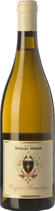 23,95 € Free Shipping | White Wine Nicolas Perrin Crianza — Aged A.O.C. Crozes-Hermitage Rhône France Marsanne Bottle 75 cl