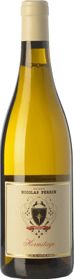 52,95 € Envio grátis | Vinho branco Nicolas Perrin Blanc Crianza A.O.C. Hermitage Rhône França Roussanne, Marsanne Garrafa 75 cl