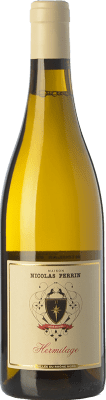 65,95 € Spedizione Gratuita | Vino Bianco Nicolas Perrin Crianza — Invecchiato in Botte A.O.C. Hermitage Rhône Francia Roussanne, Marsanne Bottiglia 75 cl