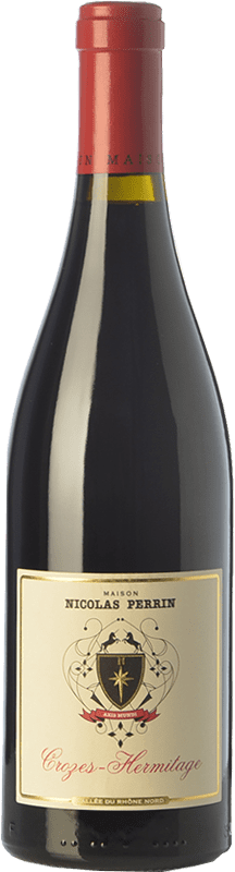 23,95 € Envio grátis | Vinho Tinto Nicolas Perrin Crianza A.O.C. Crozes-Hermitage Rhône França Syrah 75 cl
