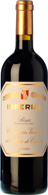 34,95 € 免费送货 | 红酒 Norte de España - CVNE Cune Imperial 预订 D.O.Ca. Rioja 拉里奥哈 西班牙 Tempranillo, Graciano, Mazuelo 瓶子 75 cl